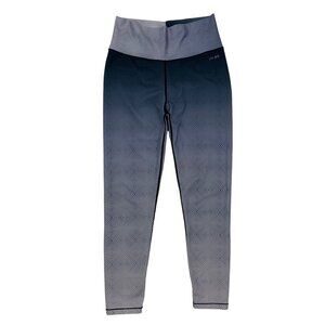 AR-33 Medium Ombre Blue Leggings High Waist Stretchy Yoga Pants